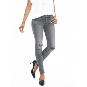 Banana Republic Distressed Gray Skinny Jean - Size 29